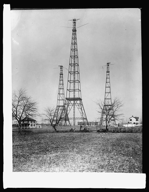 Photo:Arlington Virginia 1910s Wireless Towers Radio Transmission Station