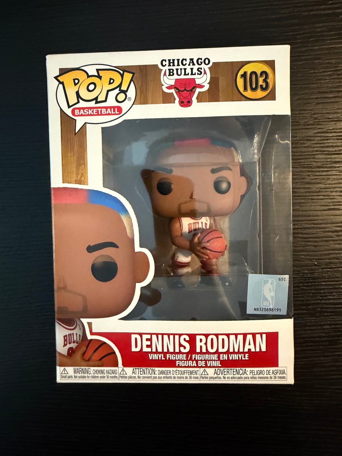Funko Pop NBA Chicago Bulls Dennis Rodman