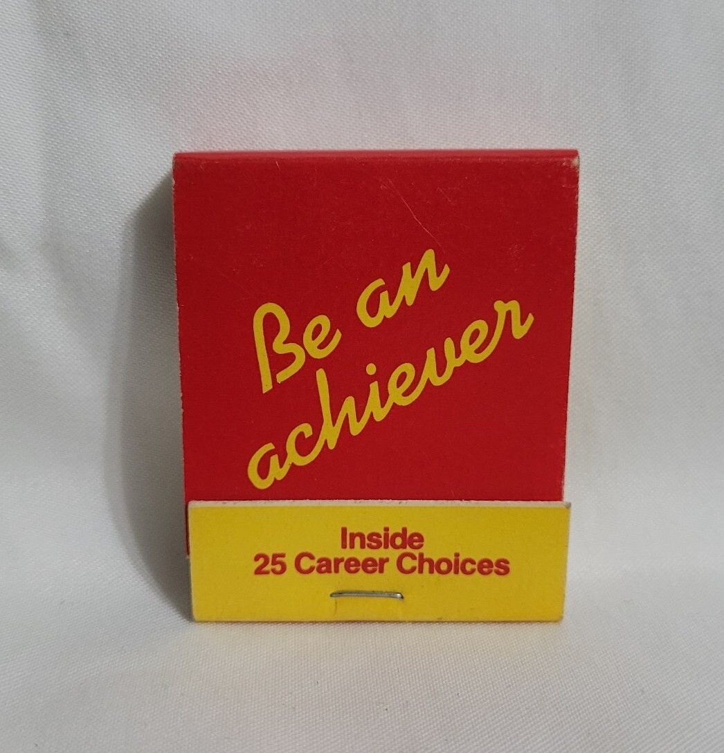 Vintage ICS Career Training School Be An Achiever Matchbook Advertising Full