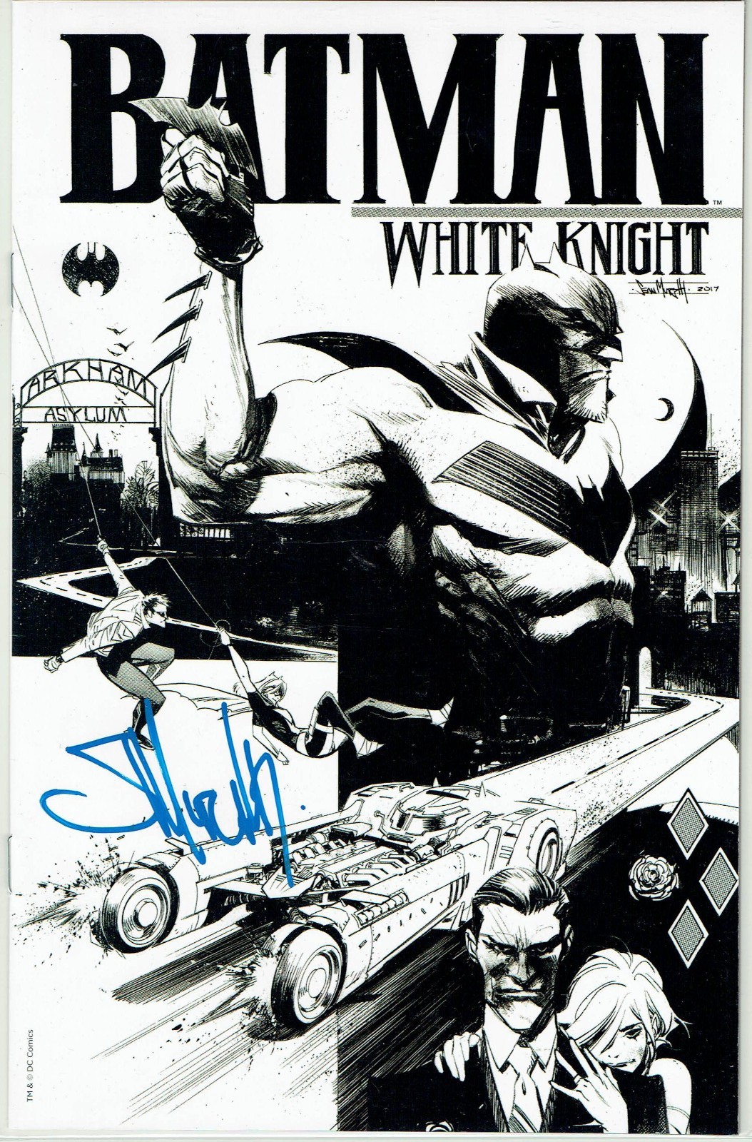 Batman: White Night #1 B&W Variant Sean Murphy Signed