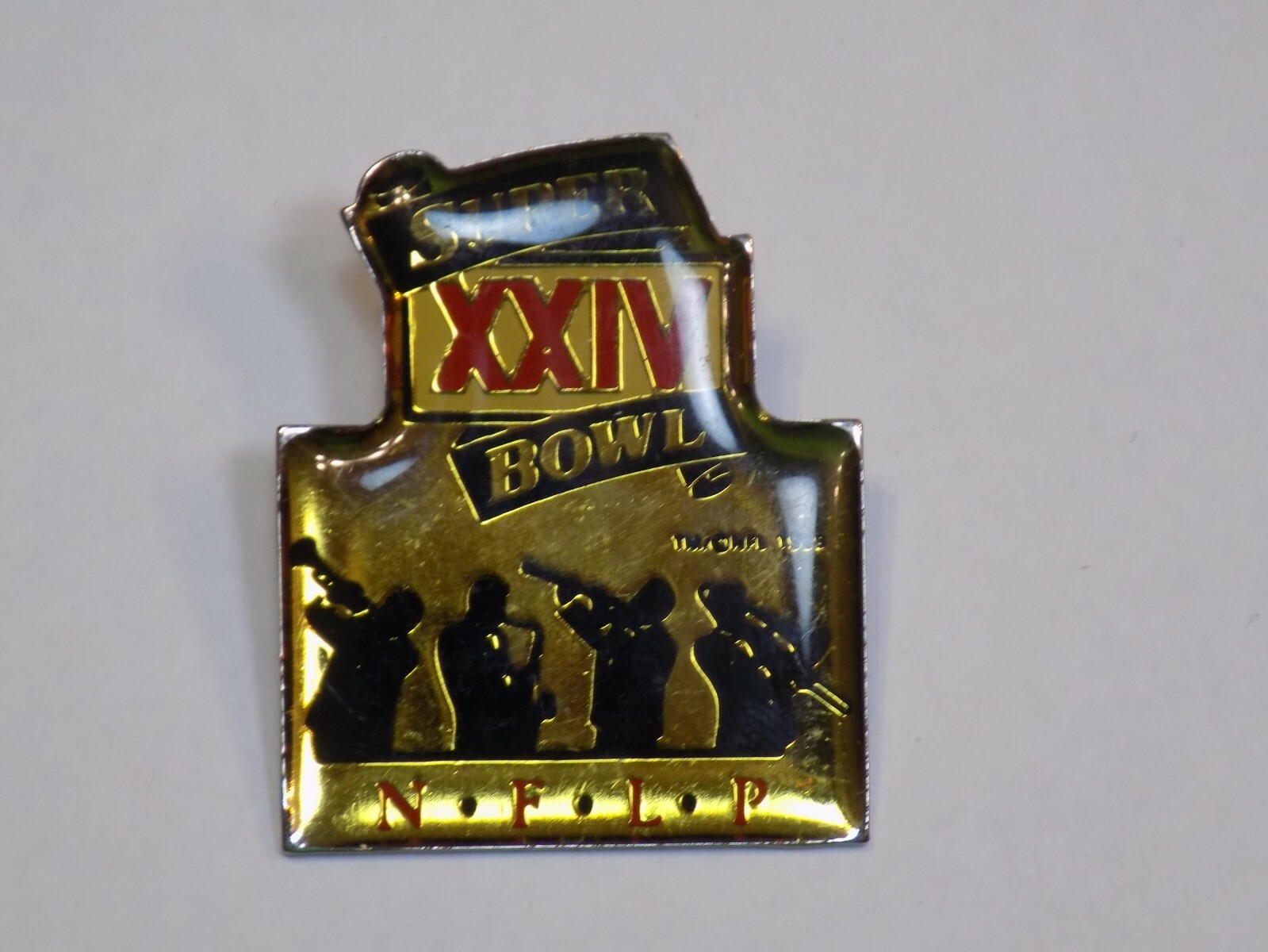XXIV 1989 Super Bowl NFL Pin Football NFLP San Francisco 49ers Denver Broncos