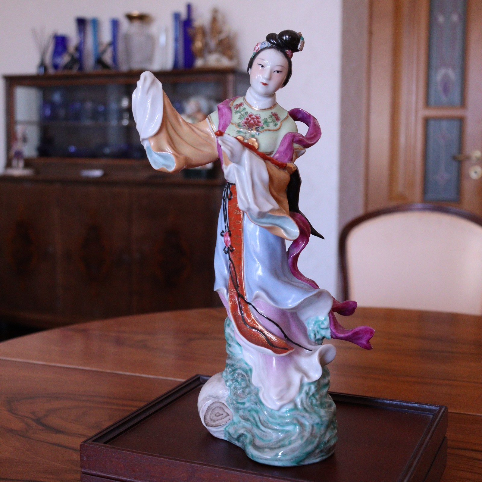 Antique Vintage Chinese Porcelain Dancing Girl Jingdezhen Factory 50