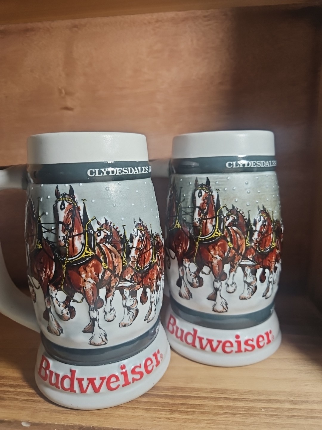 BUDWEISER Clydesdales 50th ANNIVERSARY 1933-1983 Beer STEIN Mug 