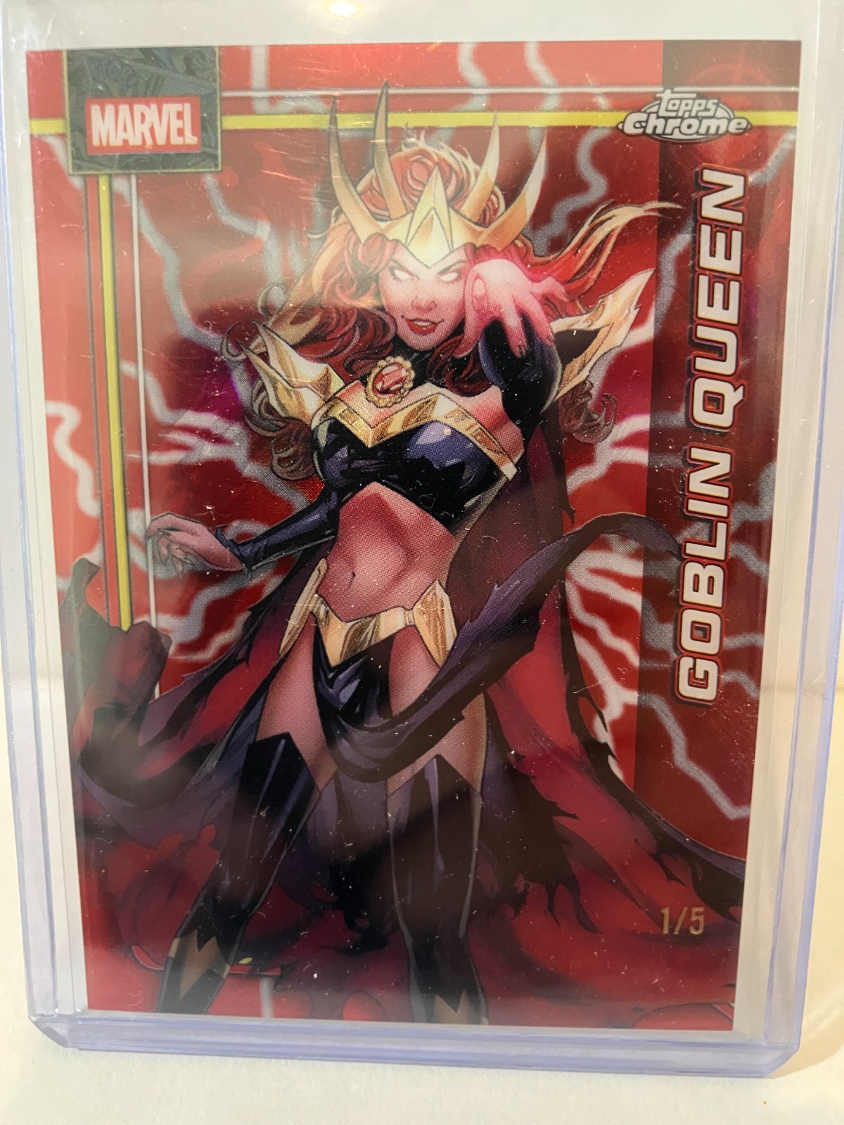 2026 Topps Marvel Chrome - Goblin Queen /5 TRUE red #044