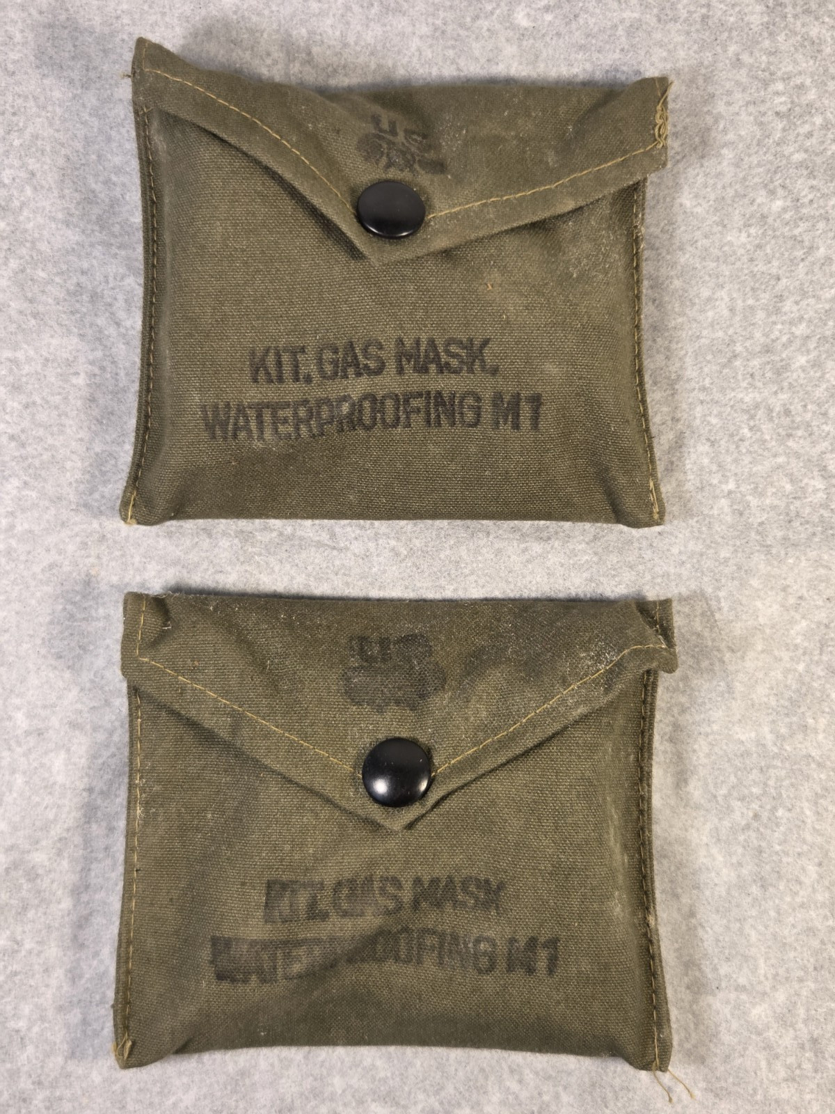 Lot of 2 WWII US Army M1 Gas Waterproofing Kits Unissued Complete D-Day NOS