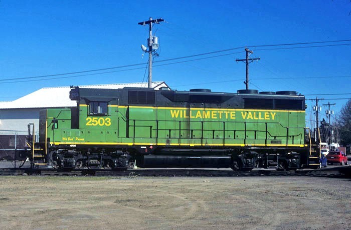 Willamette Valley 2503 @ WILSONVILLE, OREGON_ MARCH 2009 ORIGINAL TRAIN SLIDE