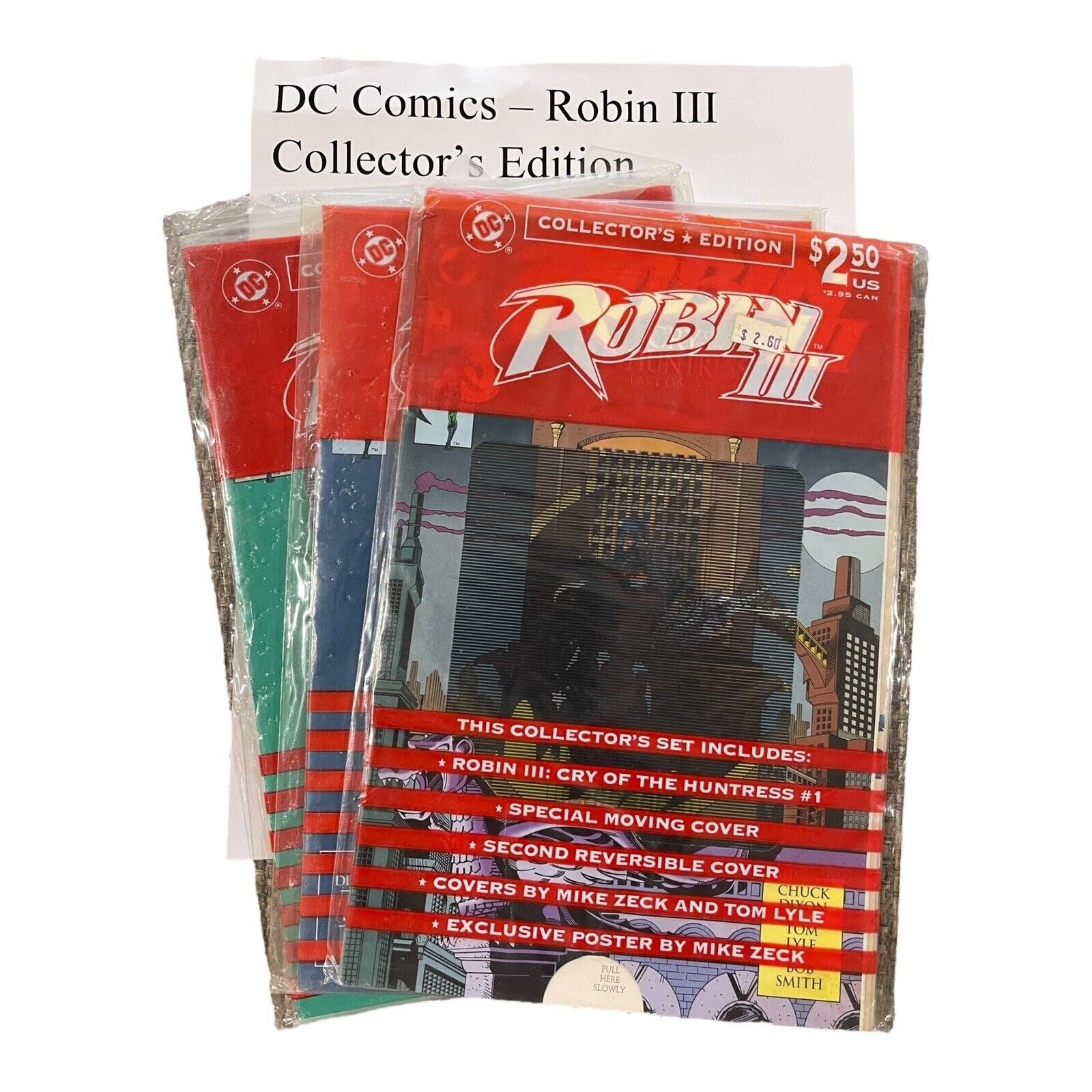 ROBIN III #1, 3, 6, (1992 DC) COLLECTOR'S EDITION SEALED