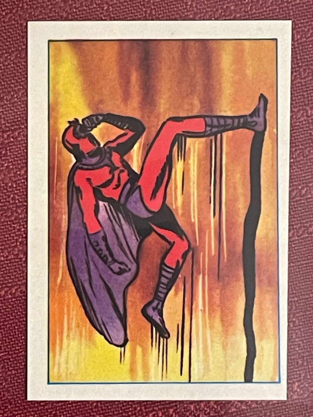 MAGNETO 1984 Leaf Marvel Super Heroes Secret Wars Sticker #60 Rookie Card