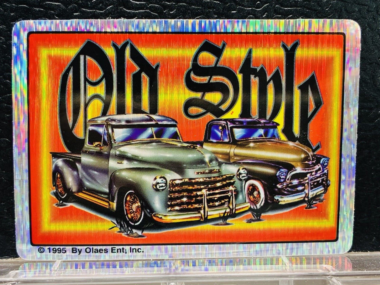 1995 Vending Lowrider Prism Sticker Chevy 3100 Pickup Old Style Trokita