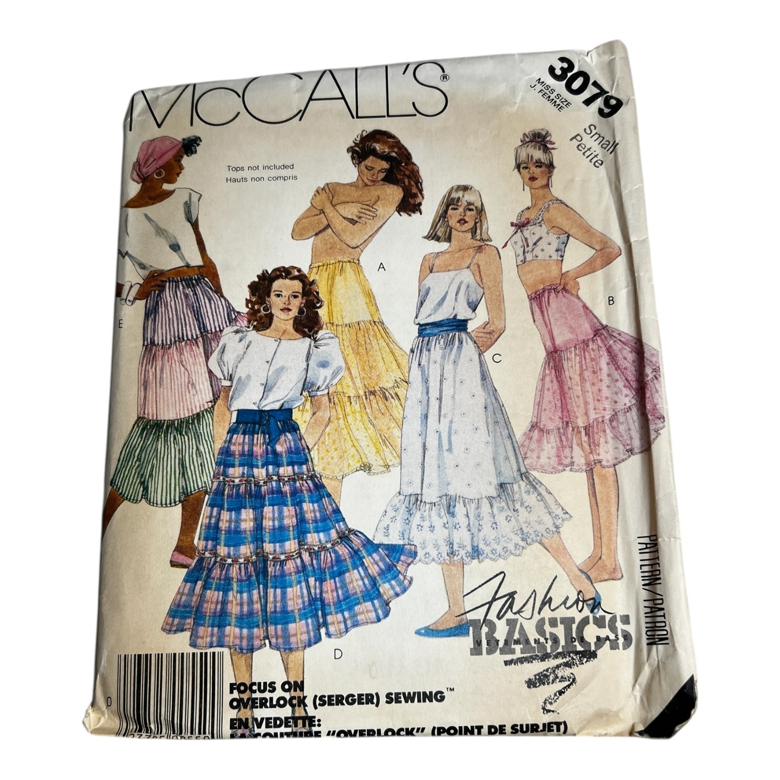 McCall’s 3079 Vintage Sewing Pattern Misses Skirts Petticoat UNCUT