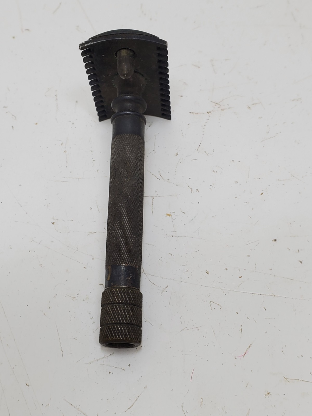 1904 Patent Date Gillette Double Ring 3 piece safety Razor