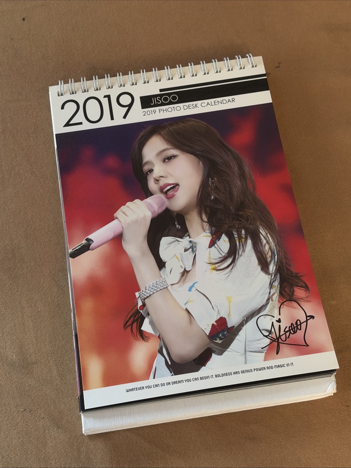 Blackpink 2019 & 2020 Jisoo Photo Desk Calender