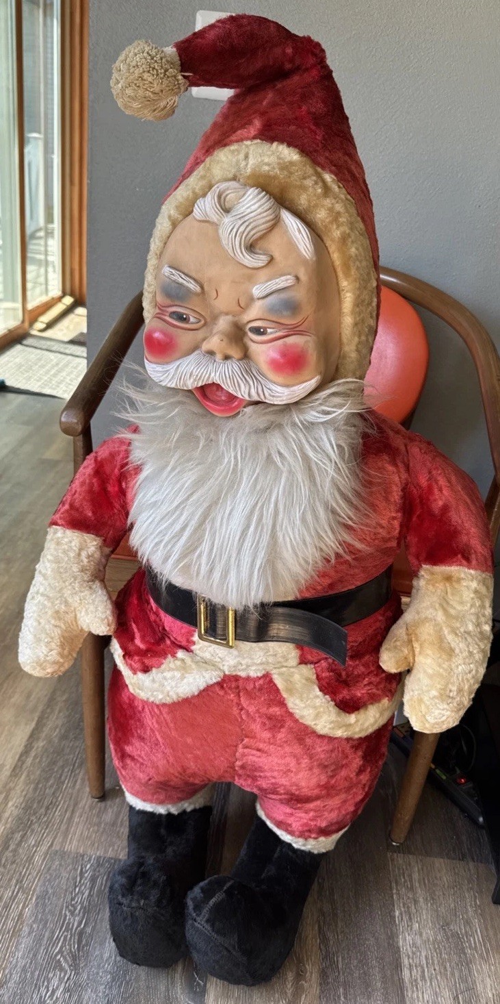 Vintage 1950-60s Santa Stuffed Fabric  51