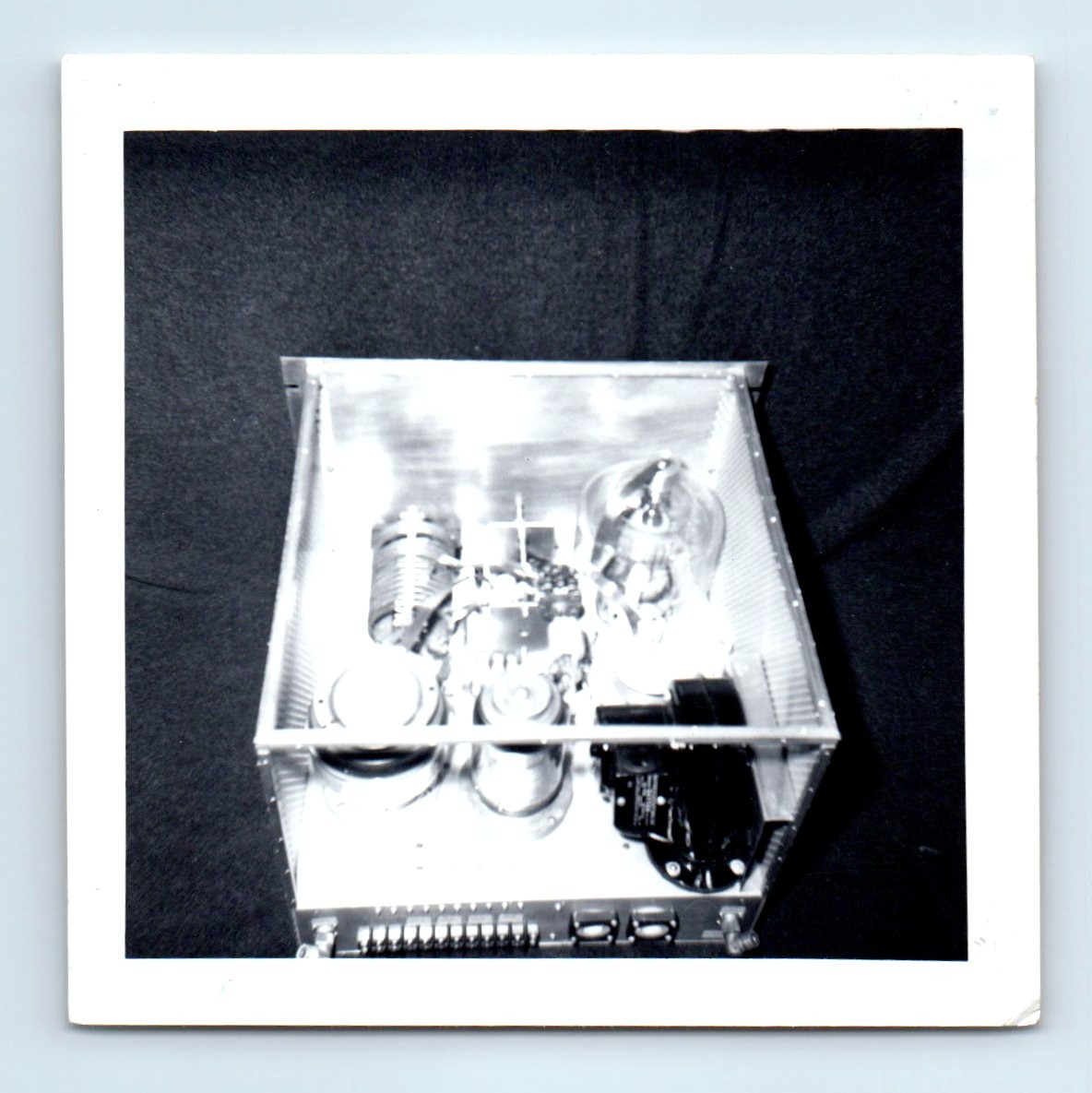 Old Vintage Square Photo KWL LINEAR AMP HAM RADIO AMPLIFIER SNAPSHOT PICTURE