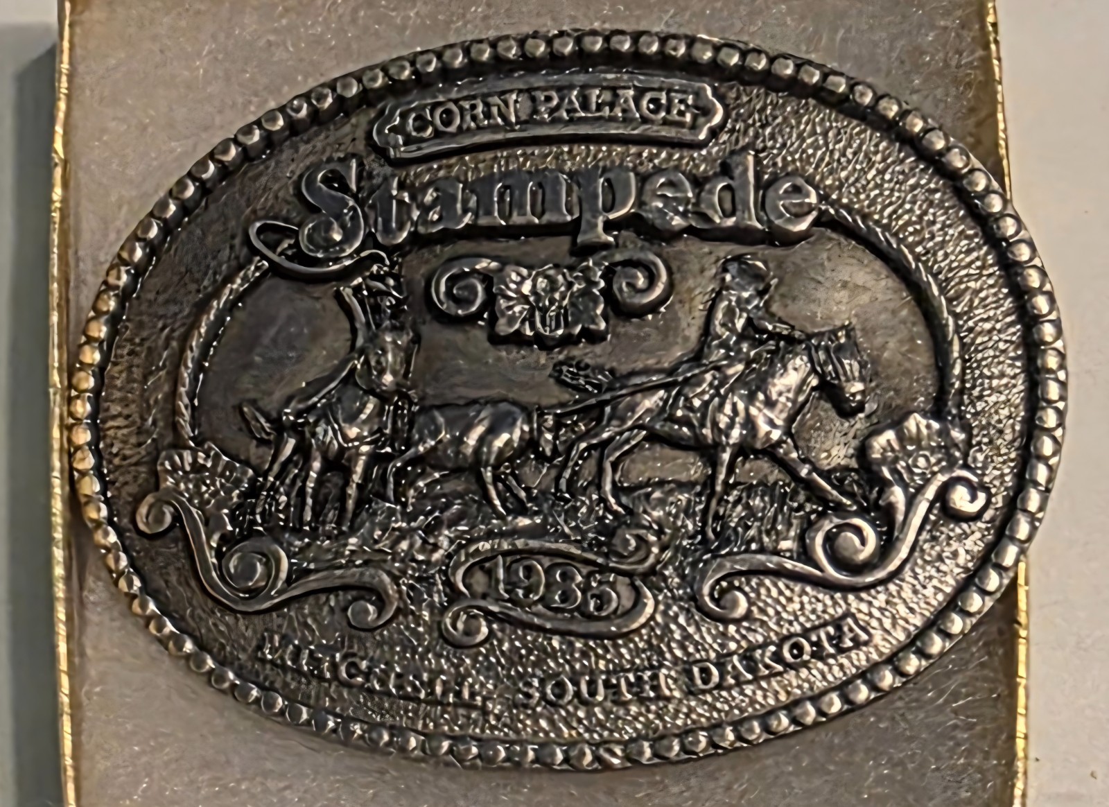 Vintage Corn Palace Stampede Belt Buckle Limited Edition 272 of 300 Rodeo South 