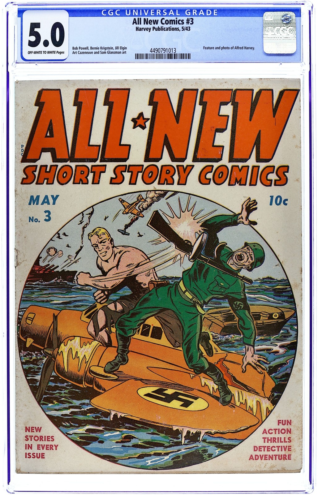 All-New Comics #3 CGC 5.0 1943 4490791013