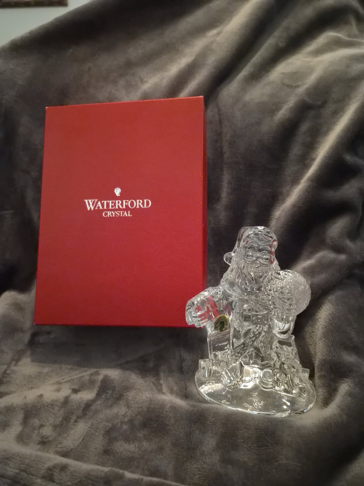 Waterford Crystal Santa’s Season The List, 1st Edition New In Box 7” Tall