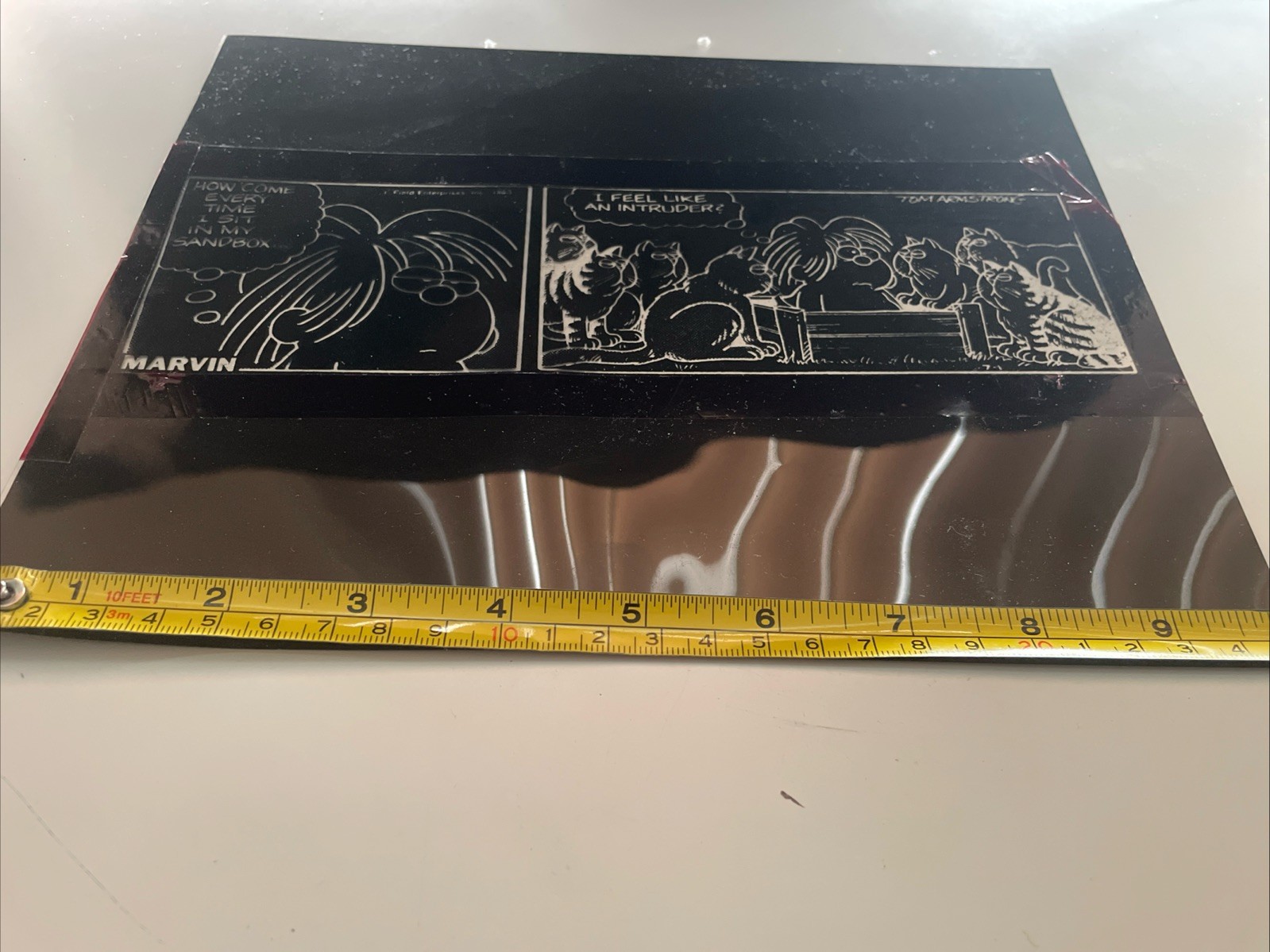 Vintage Marvin Comic Strip Production Negative Proof Tom Armstrong 1980s Rare