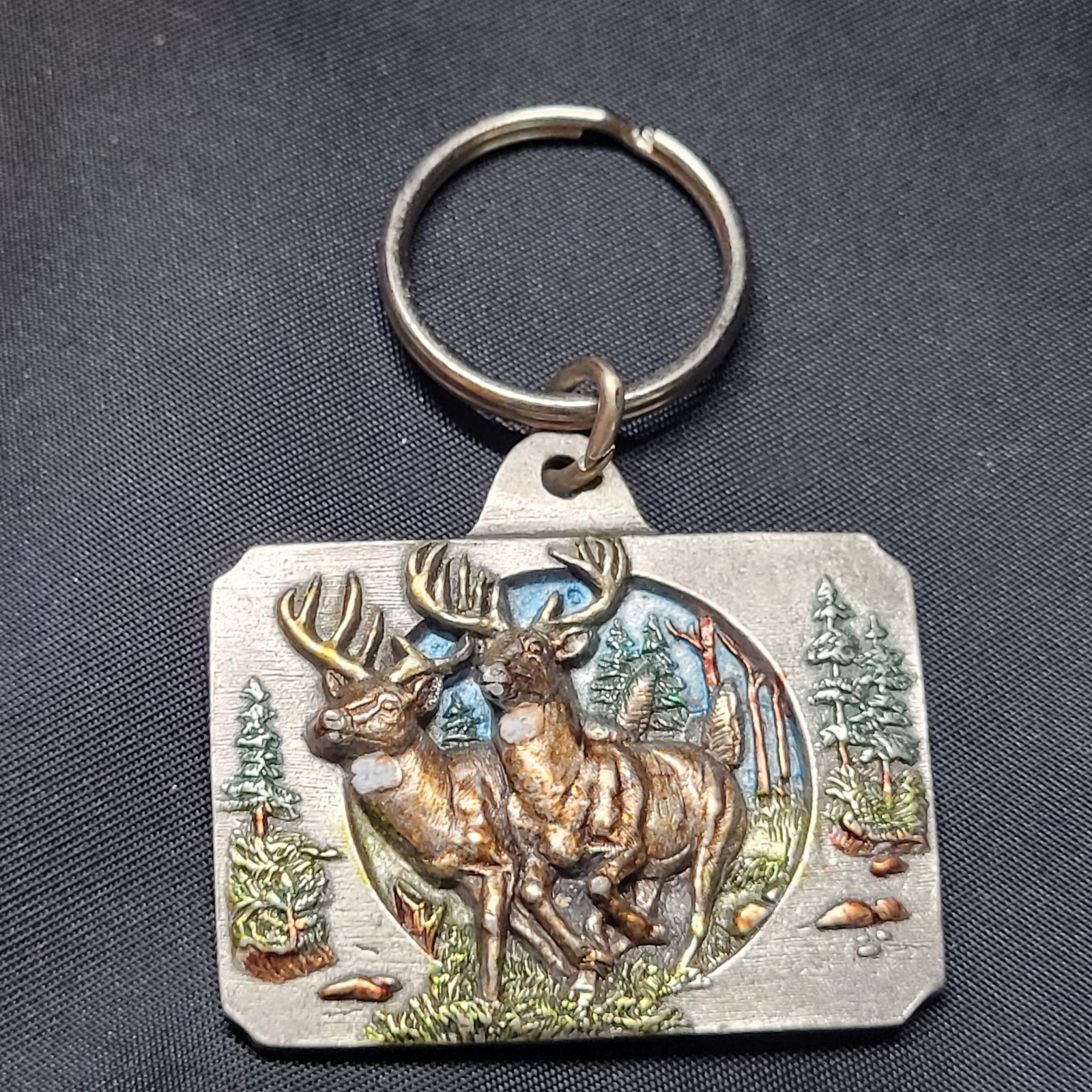 Vintage Bergamont 1991 3D Embossed Buck Keychain