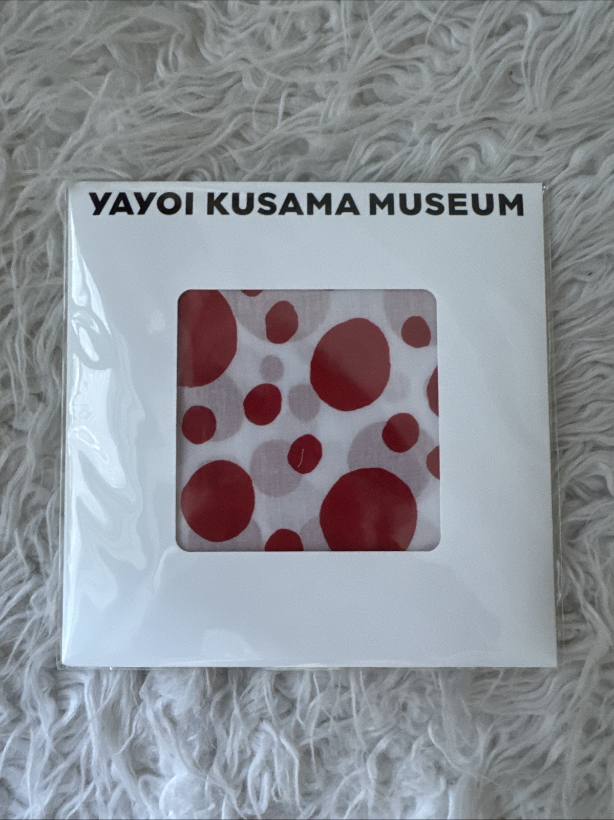 Yayoi Kusama Museum Exclusive Handkerchief Praying For World Peace 2016 RARE/NEW