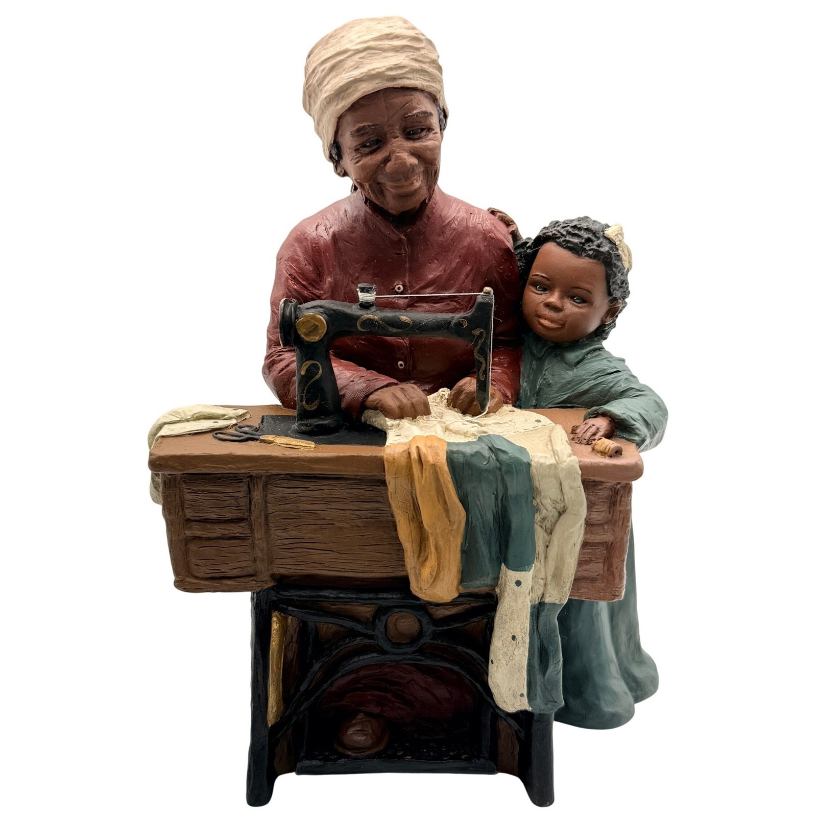 Vintage All God\'s Children Bessie and Corkie Figurine Sewing Machine Martha 1995