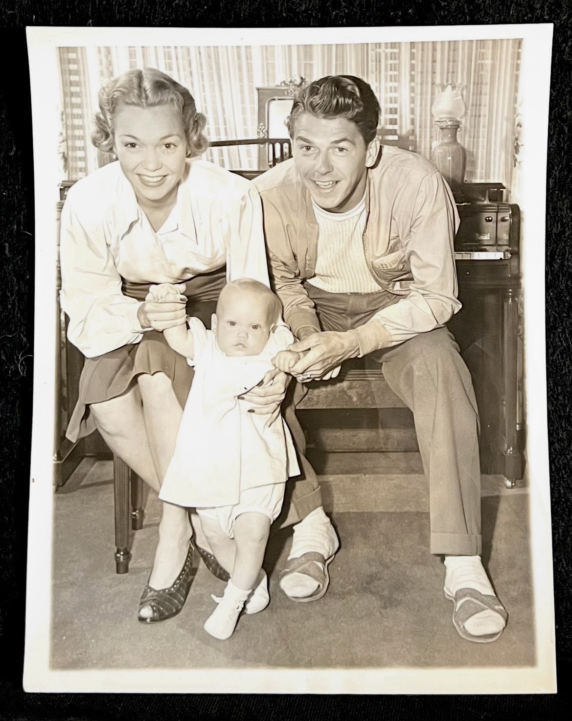 Original Type 1 Photo Ronald Reagan/Jane Wyman Associated Press 9/13/1941