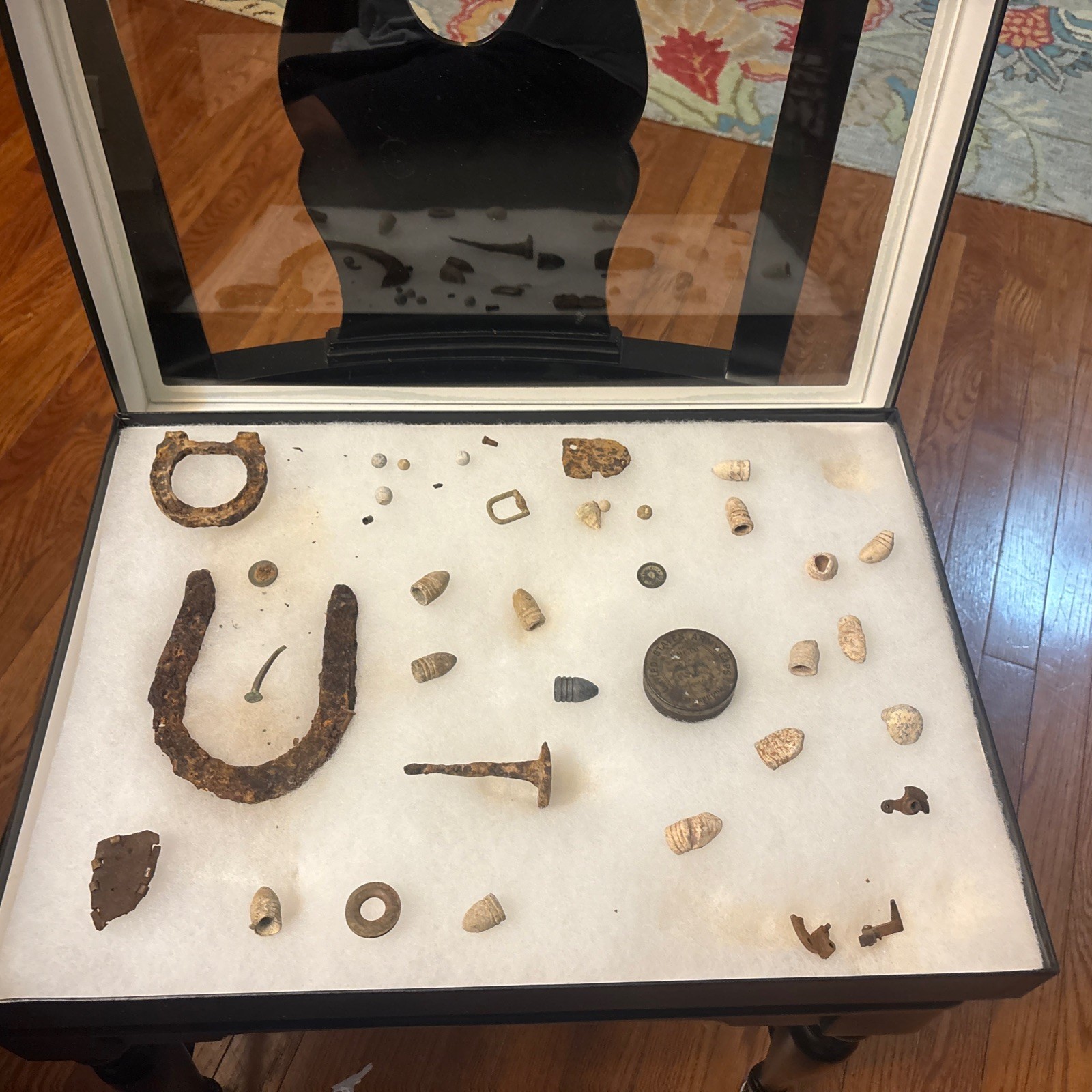 Civil War Dug Relics Display Lot – Near Fredericksburg, Virginia Bullets Round +