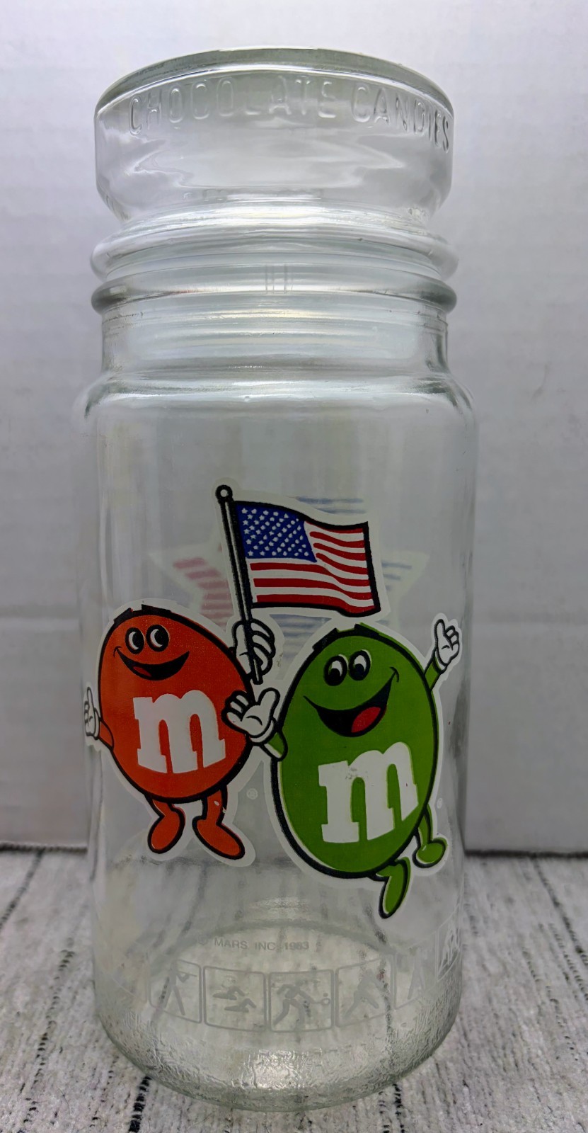 1983 M&M’s Olympic Glass Bottles Lot LA84 Mars Inc Sports Pictogram Collectible