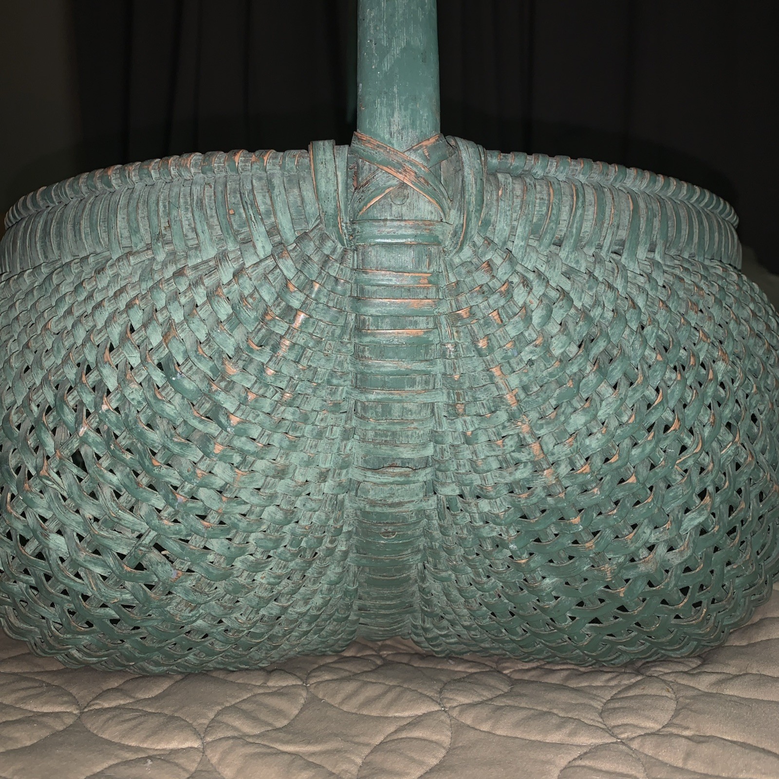 Rare 19th Century Shelton Sisters Hand-Woven Basket