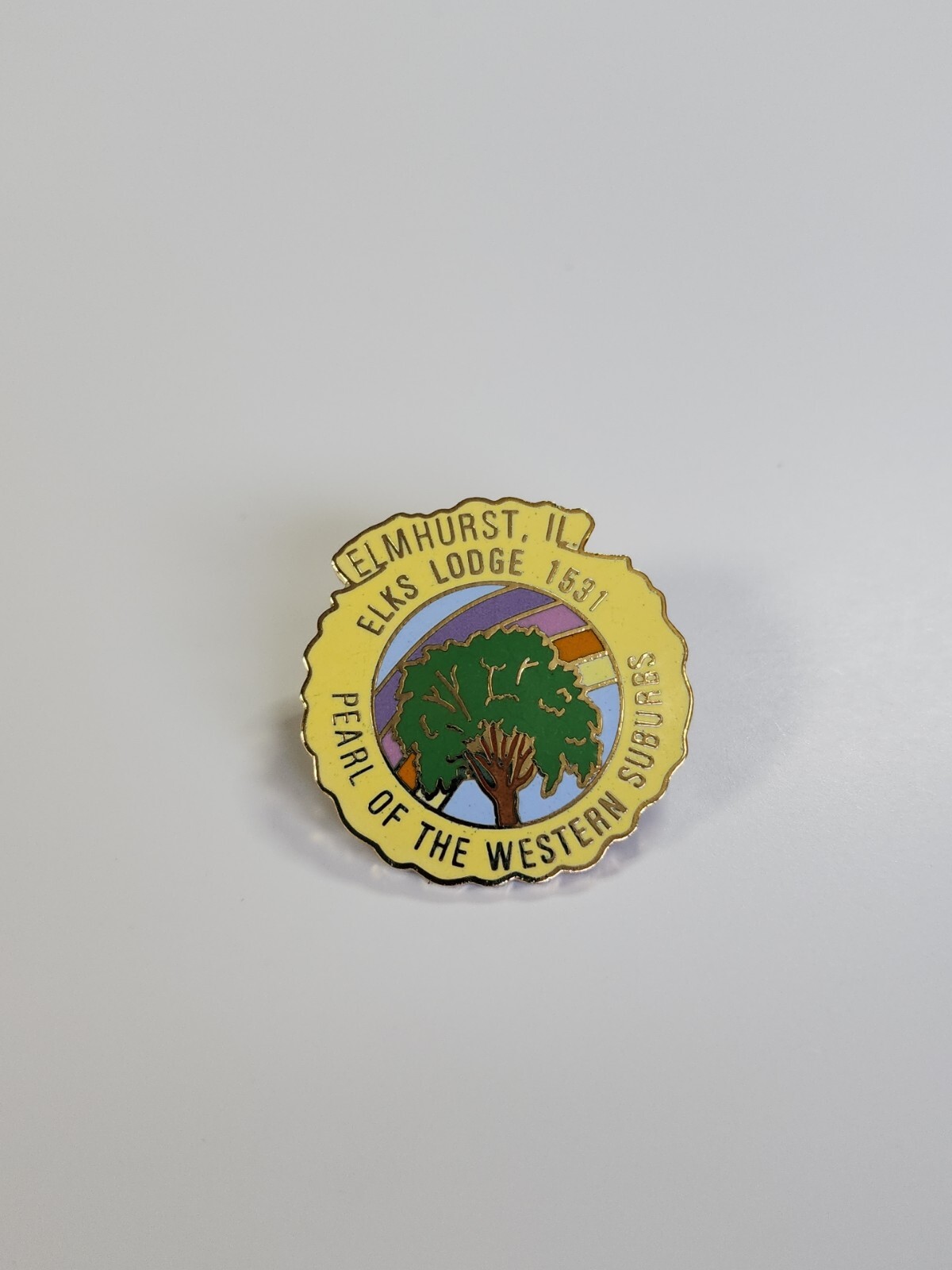BPOE Elks #1531 Elmhurst Lapel Pin Illinois Pearl of the Western Suburbs