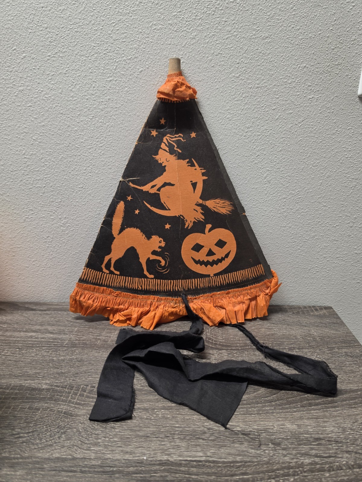 Vintage Halloween Rare 1920s  Halloween Horn Hat