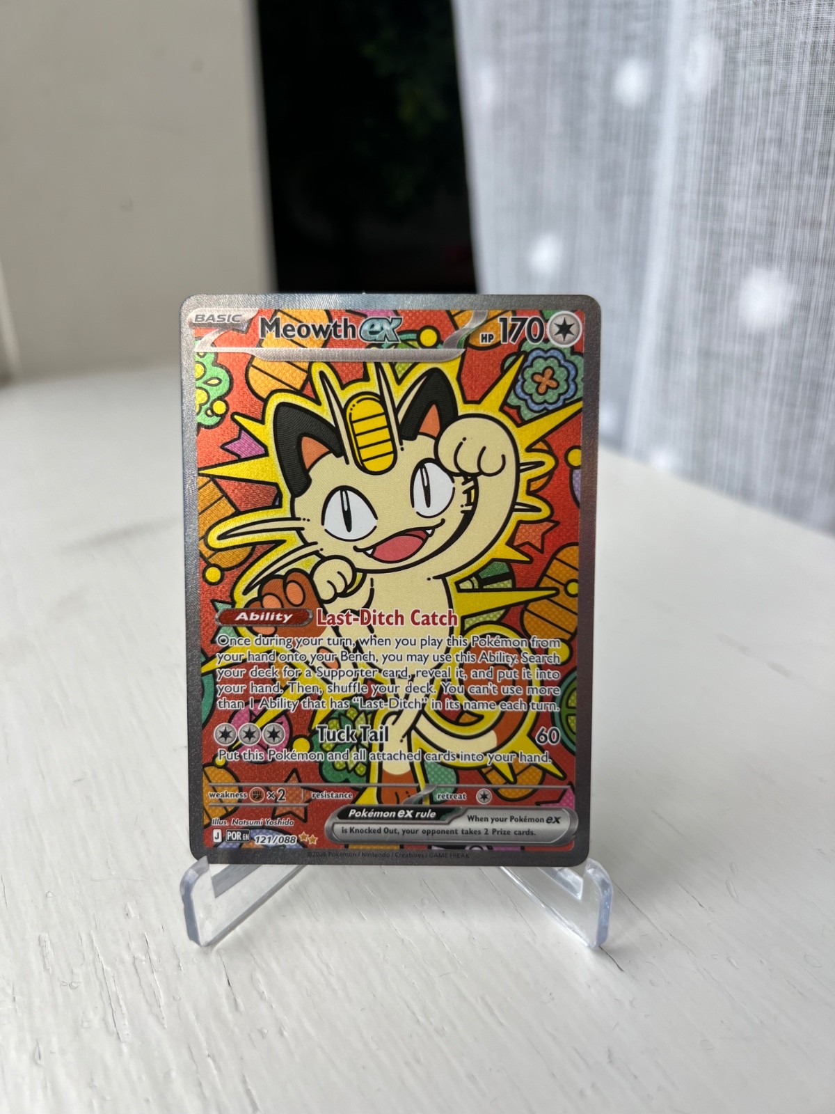 Meowth ex 121/088 Me03: Perfect Order Holo