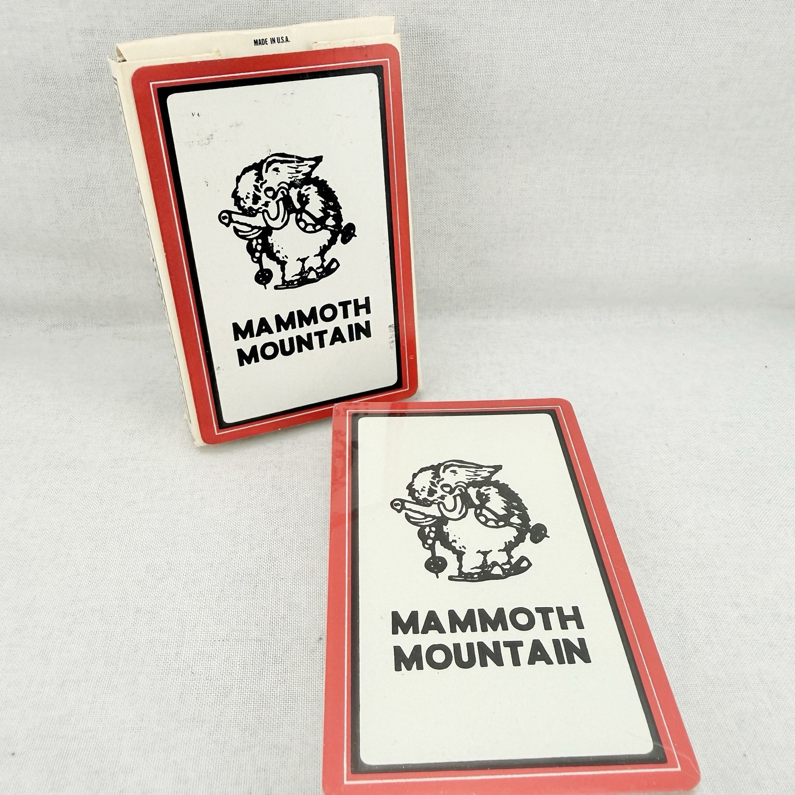 Vintage Mammoth Mountain Playing Cards 1960s CA Ski Resort Lift Ticket Logo New