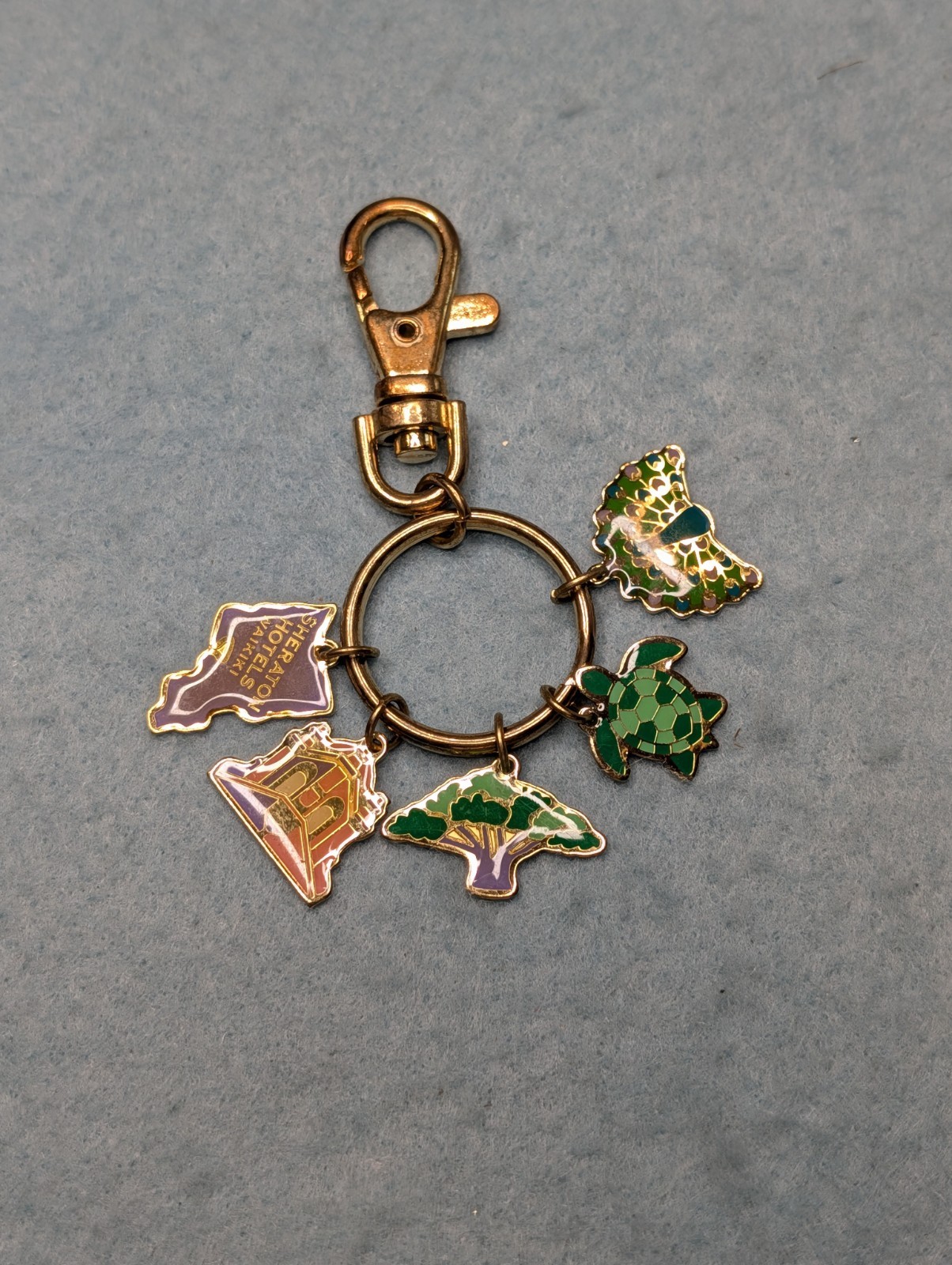Sheraton Hotels Waikiki Charm Keychain