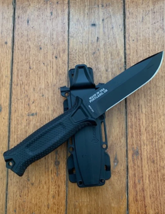 NEW Gerber StrongArm Fixed Blade Knife Full Tang Black Tactical Outdoor Survival