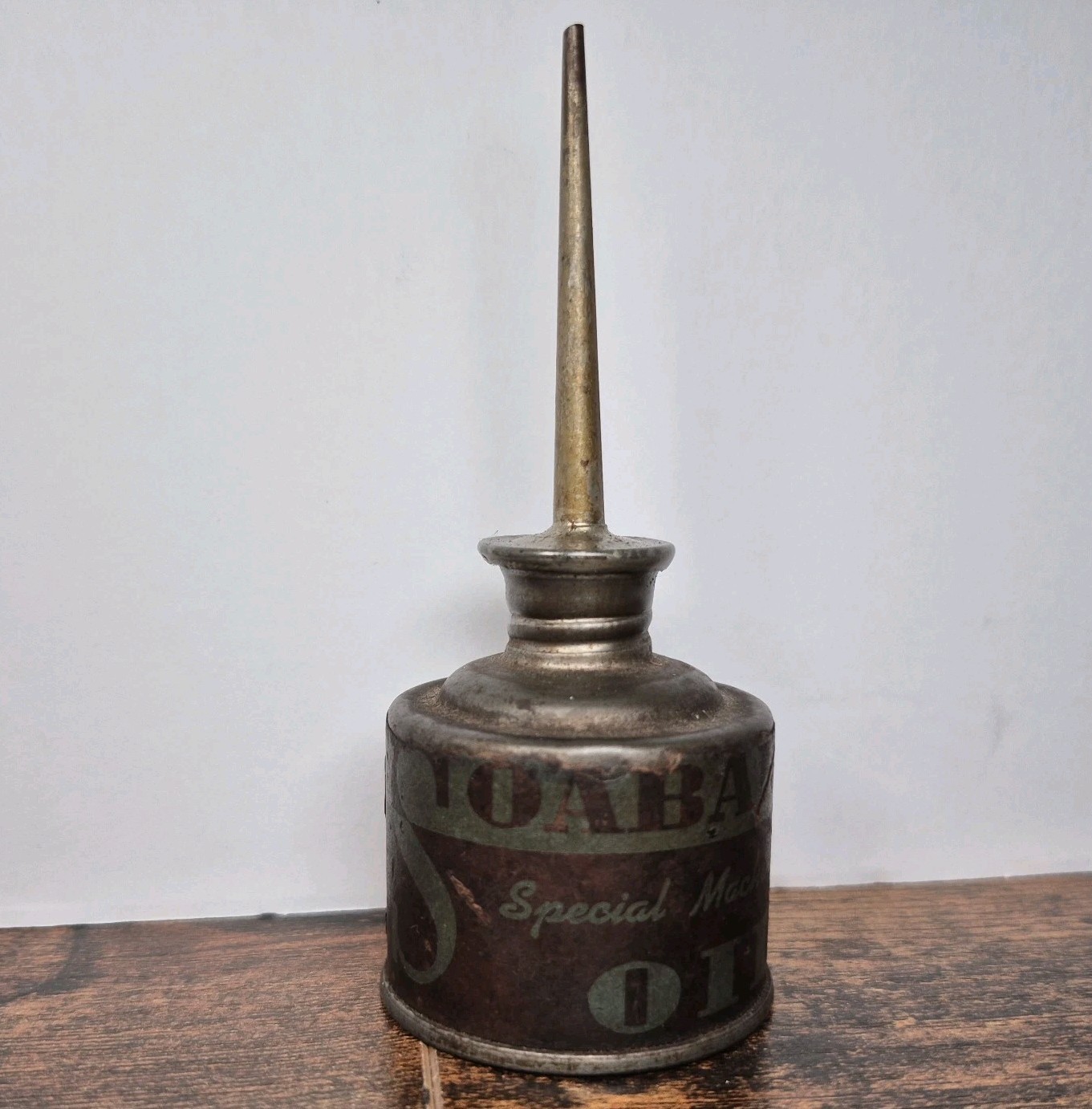 Vintage 1940s-60s Soabar Special Machine Oil Can Oiler Philadelphia PA