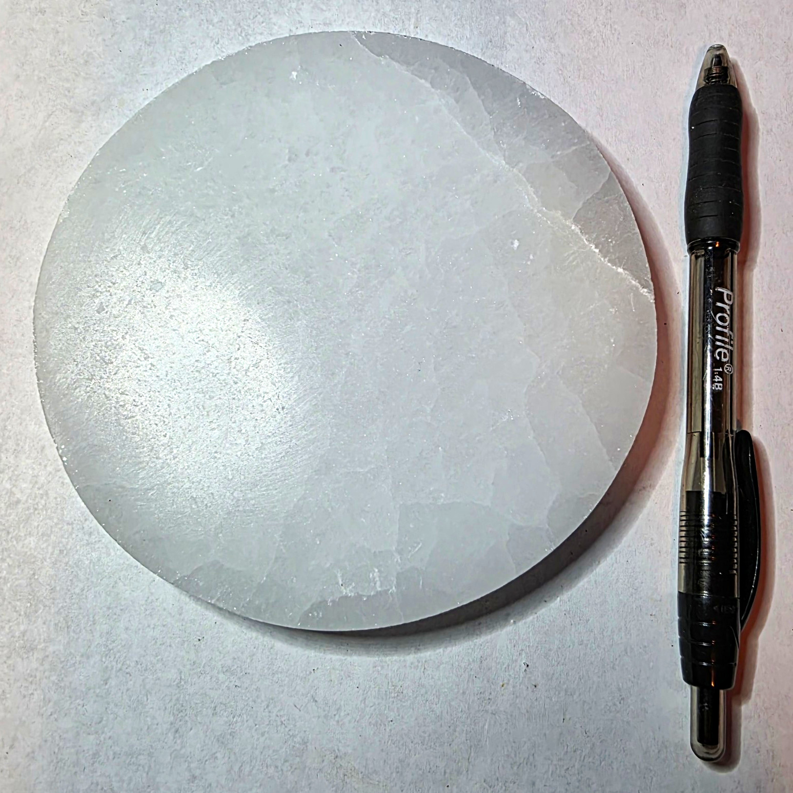 Beautiful Polished Selenite Plate Approximately 5