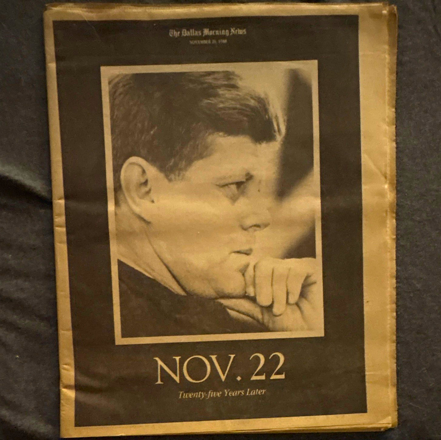 The Dallas Morning News Newspaper November 20, 1988 Twenty-five Years Later