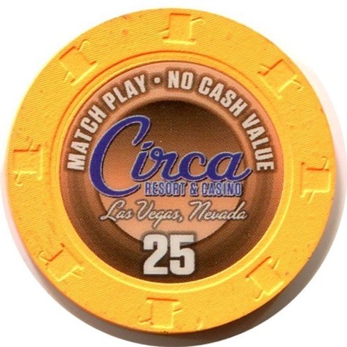 25 NVC Circa Casino Chip - Las Vegas, Nevada