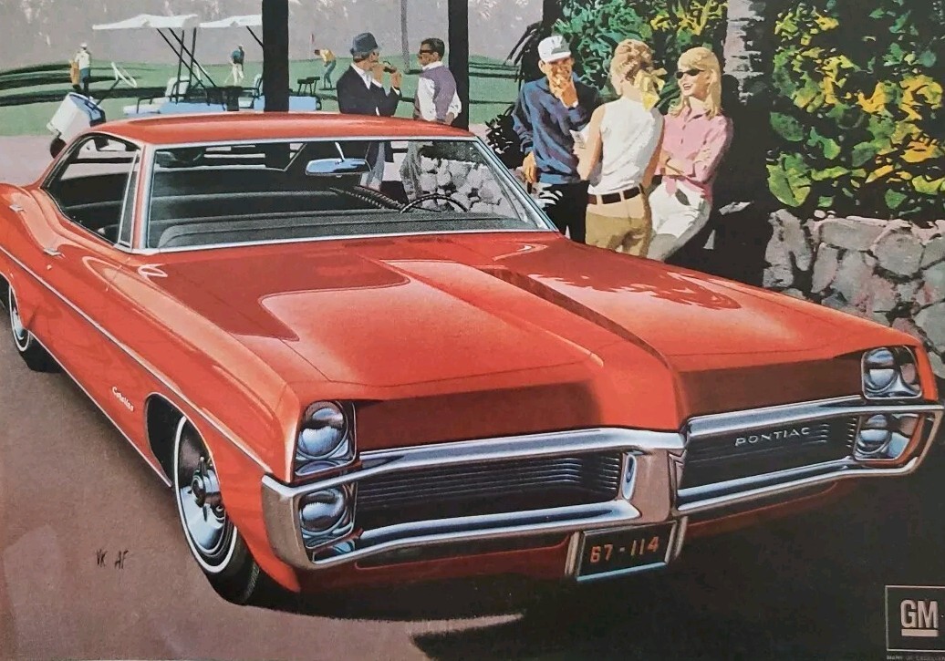 1967 PONTIAC CATALINA Wide-Track Vintage Print Ad