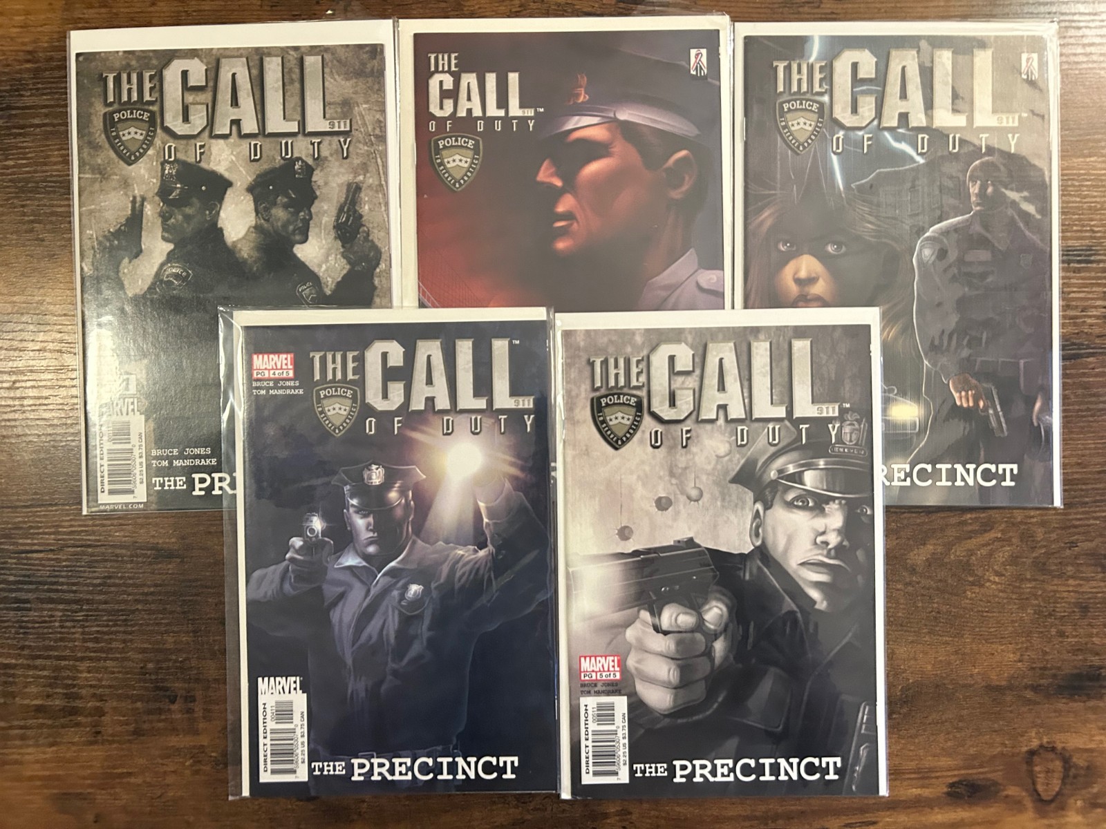 Full Set The Call Of Duty: The Precinct #1 2 3 4 5 Marvel Comics 1-5 (2002-2003)
