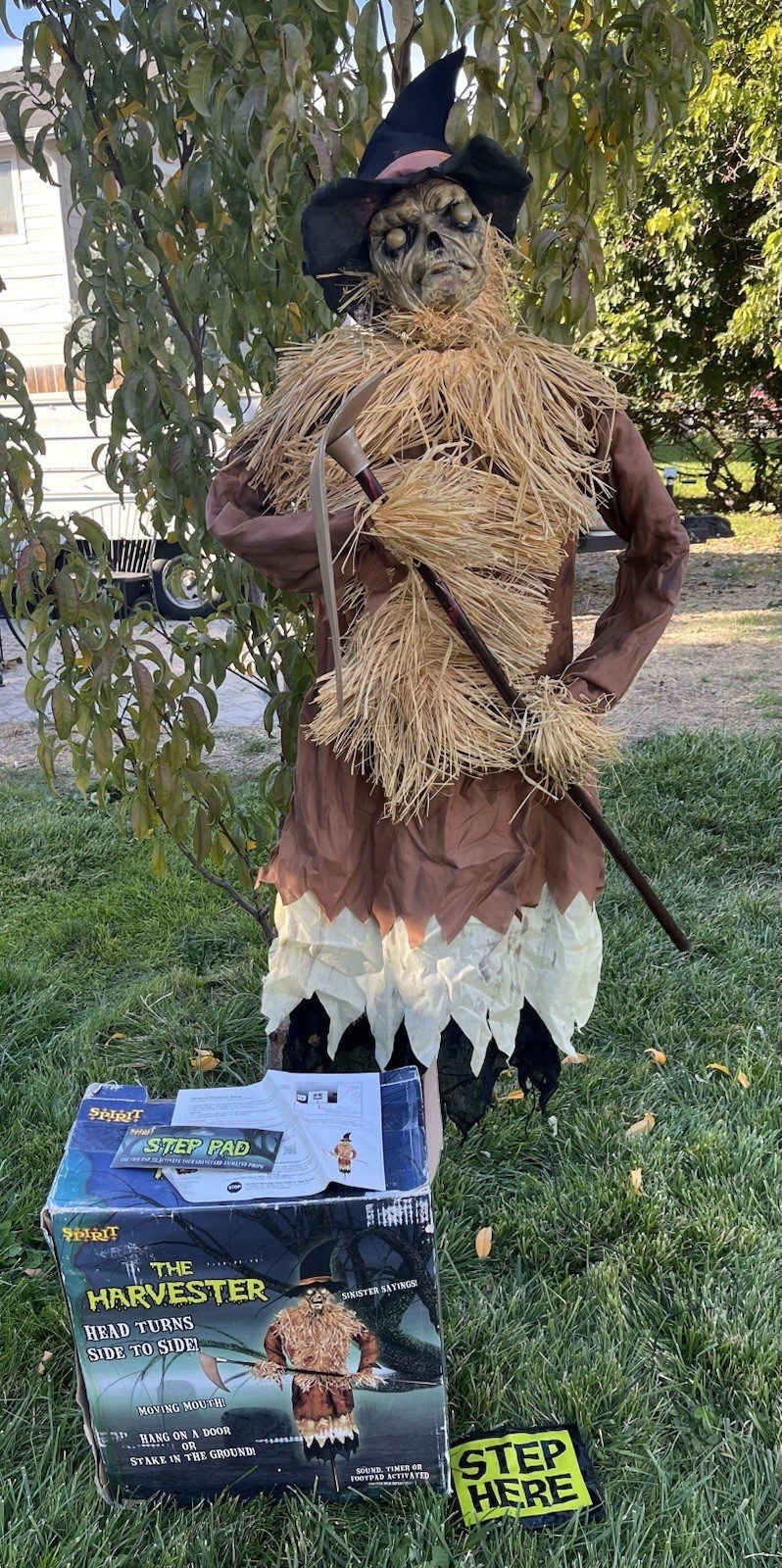Spirit Halloween The Harvester Animatronic Horror Prop Scarecrow Fully Working