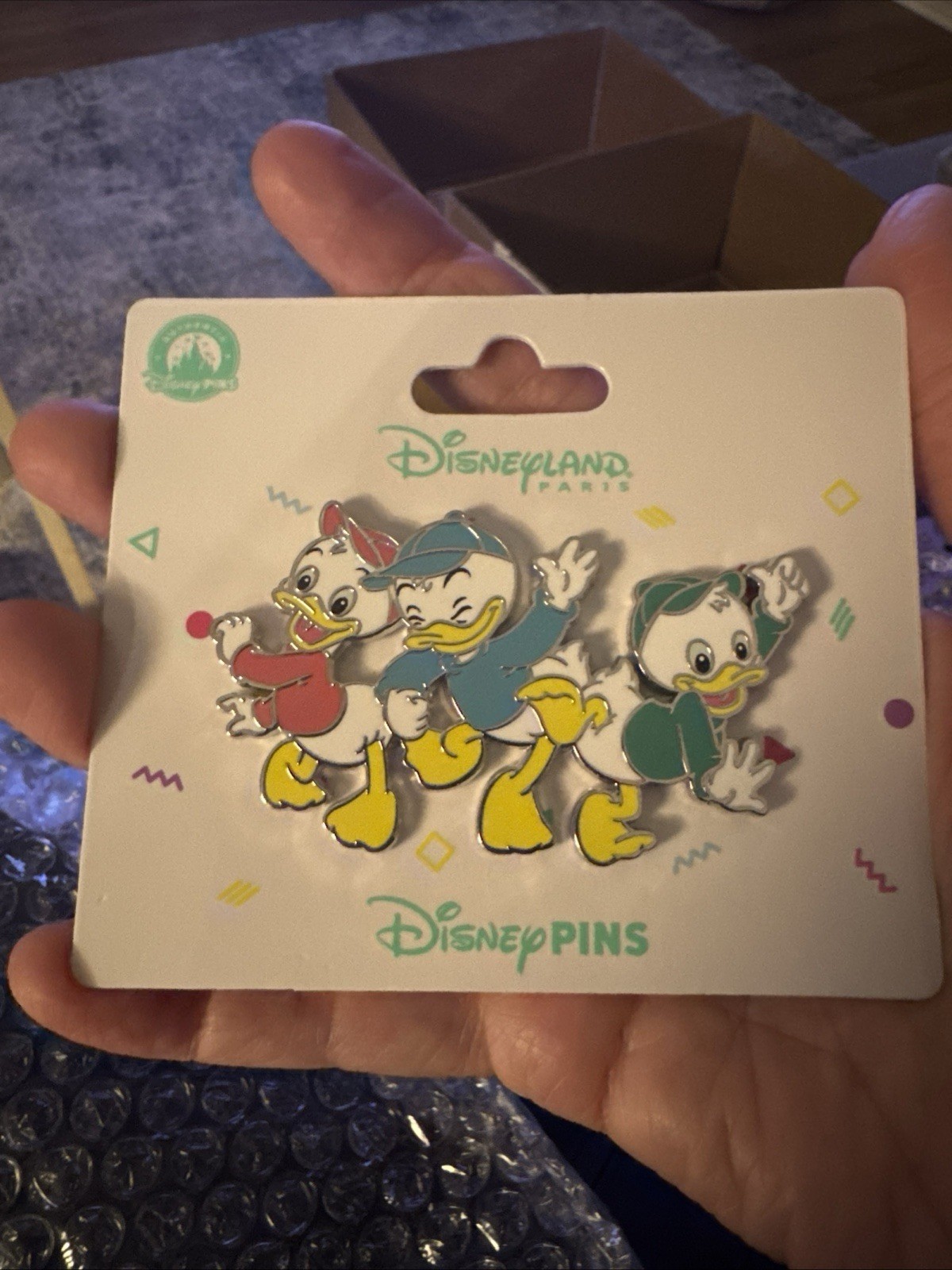 DLP DLRP Paris Disneyland Nephews Huey Dewey Louie Disney Pin