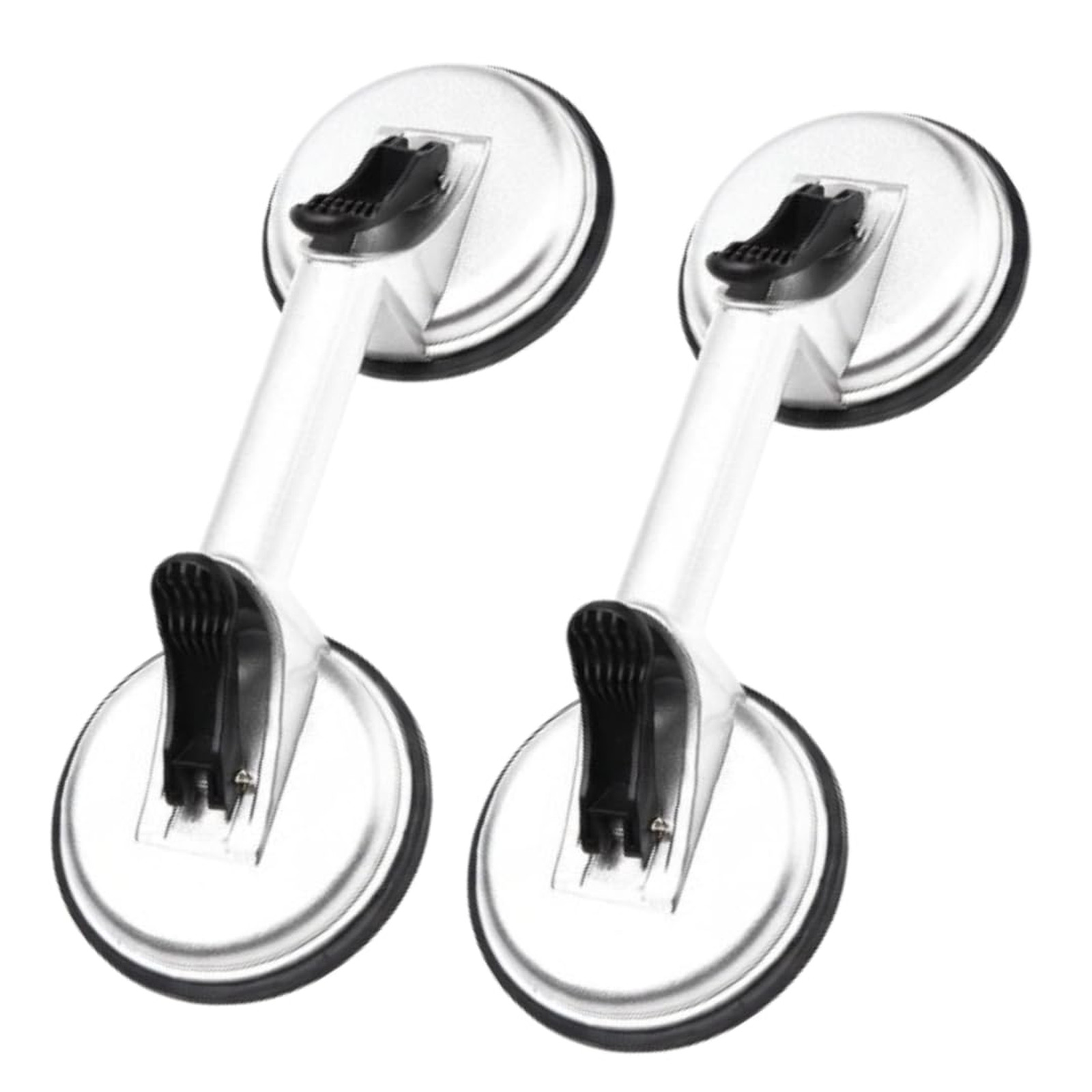 Heavy Duty Suction Cups 2-Pack Glass Lifter with Aluminum Body and Rubber Pads