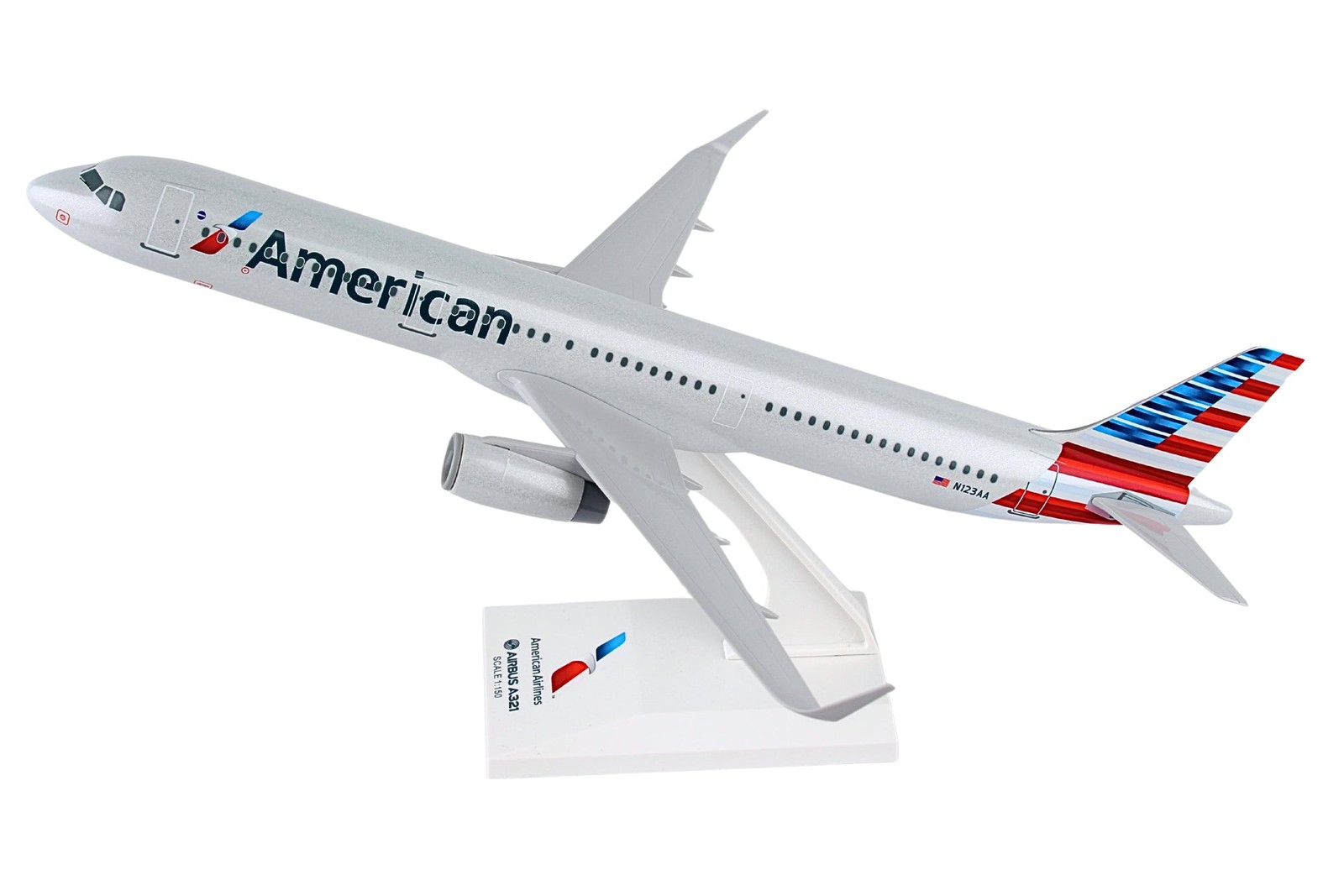 Skymarks SKR753 American Airlines A321-200 N123AN Desk 1/150 Jet Model Airplane