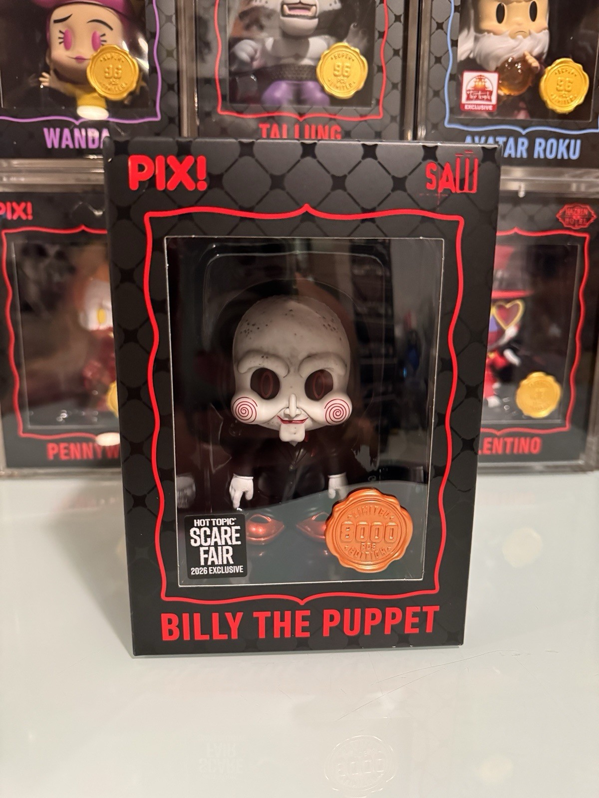 Thrilljoy PIX SAW Billy the Puppet Collectible Figure Hot Topic Scare Fair Excl