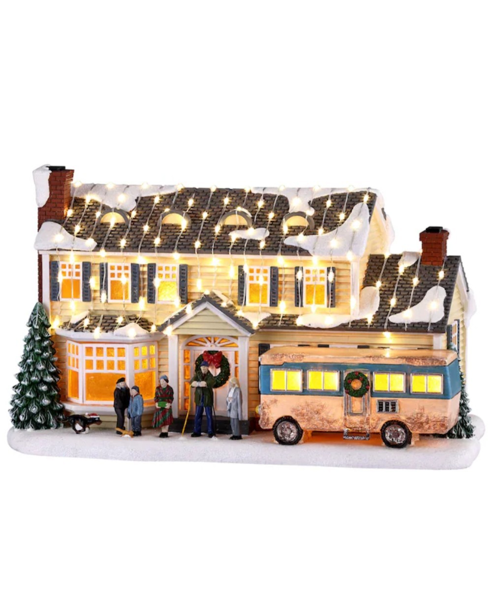 National Lampoon's Christmas Vacation Griswold Holiday House Village Scene NEW