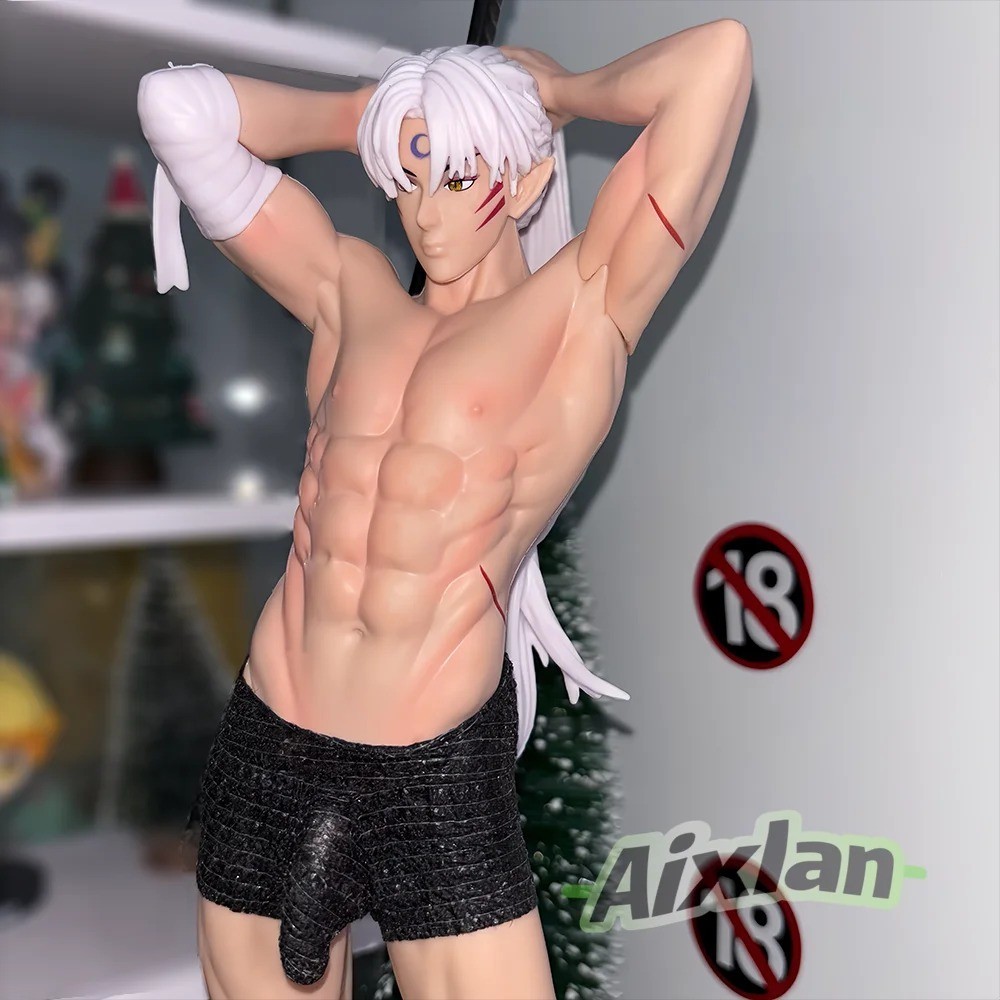 31CM Anime Inuyasha Sesshoumaru PVC Action Figure Collectible Statue New Toy