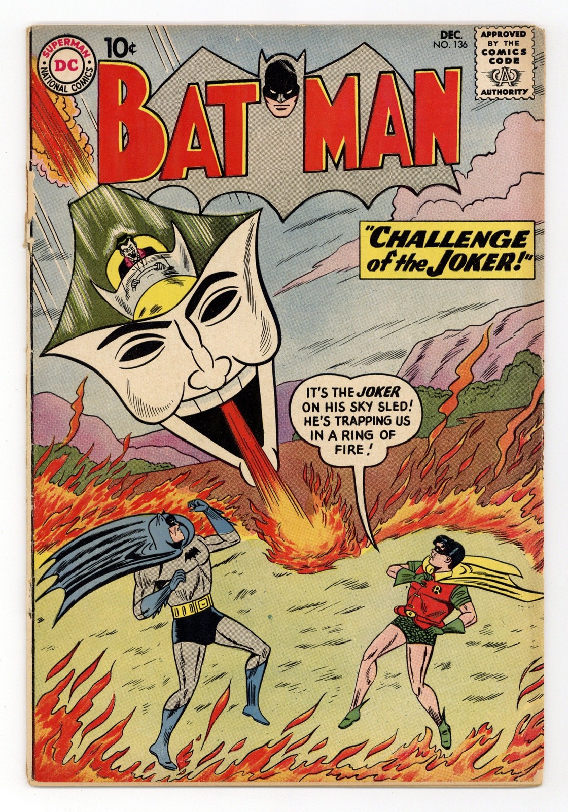 Batman #136 GD- 1.8 1960