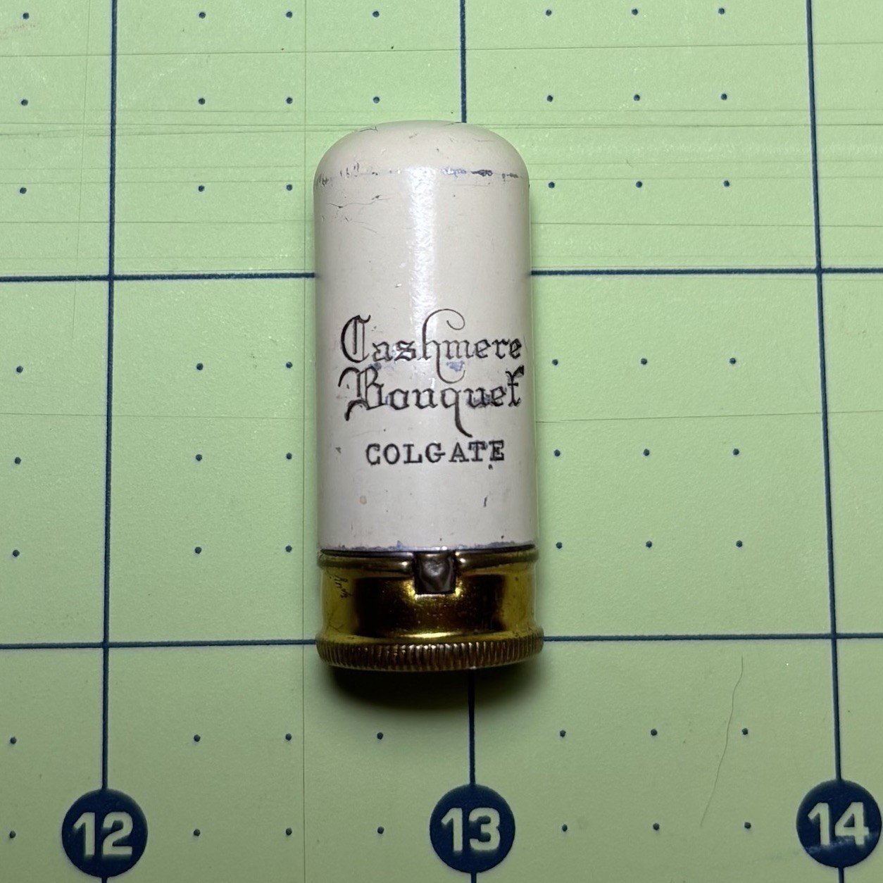 Vintage 1930s Art Deco Colgate Cashmere Bouquet Mini Lipstick 1 3/8” EMPTY